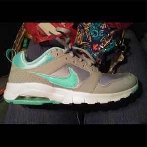 Teal and gray Nike Air Max